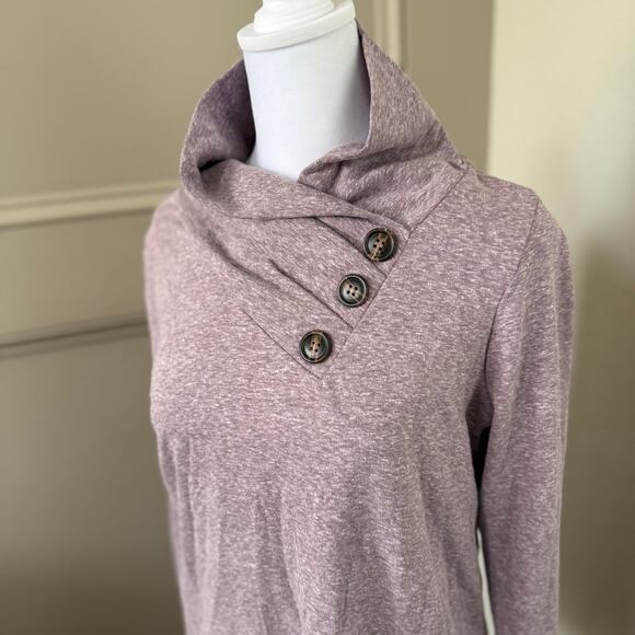 NWT Soft Surroundings Petite Brinley Top Grapeade Heather Petite Small - Picture 2 of 4
